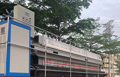 廂式污泥壓濾機(jī)怎樣深度脫水